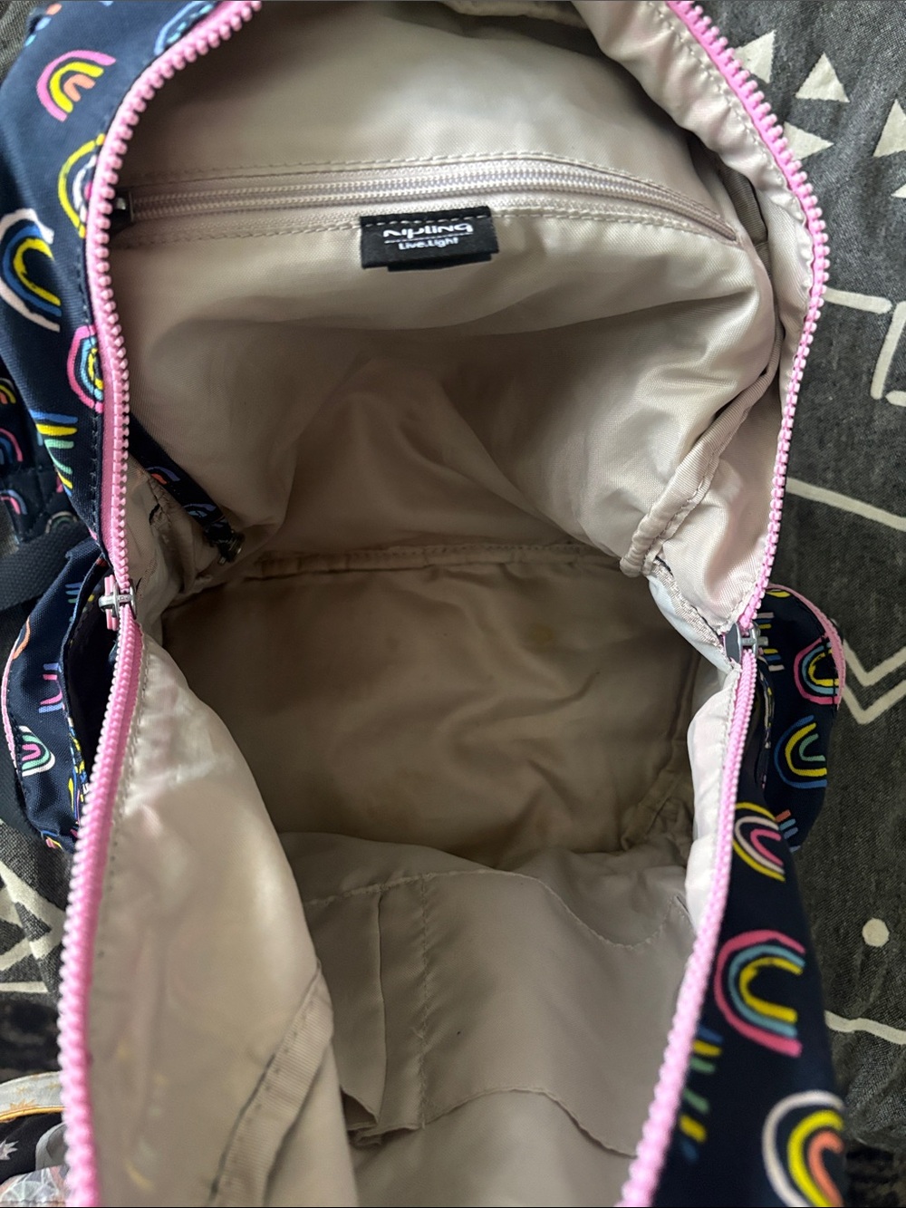 Kipling Light Rainbow Backpack - Picture 3 of 6